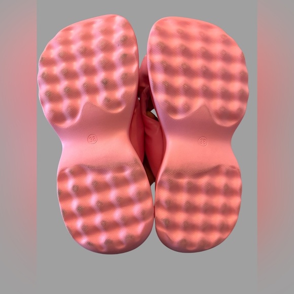 Teddy Bear Charm Pink Bow Platform Flip Flops Beachwear Women’s Size 38. - Picture 7 of 9